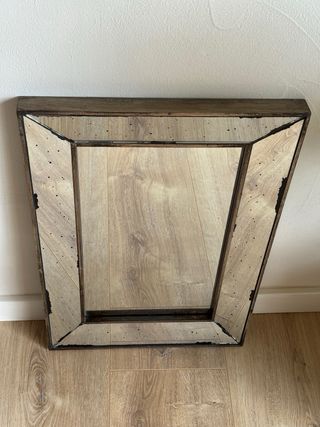 Espejo Rectangular Envejecido Dorado