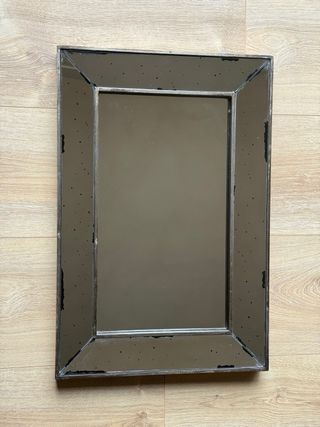 Espejo Rectangular Envejecido Dorado