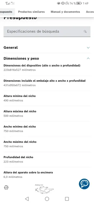 Placa Inducción Bosch Serie 6 con Extractor