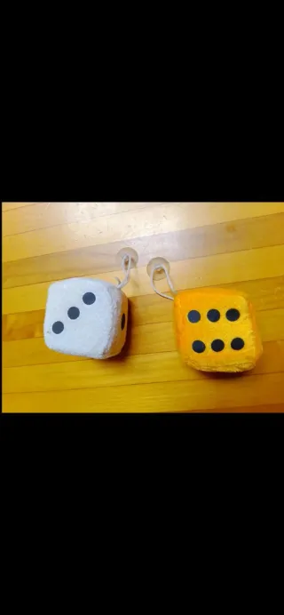 Coppia dadi da appendere