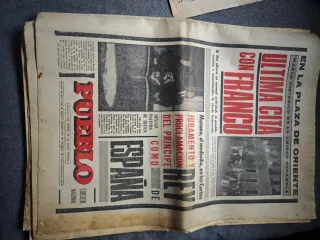 Periódicos históricos Muerte de Franco