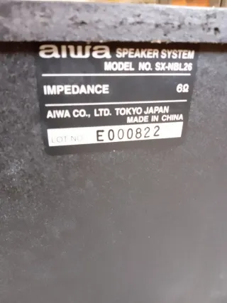 Altoparlanti Aiwa SX-NBL26 6 Ohm Argento Blu