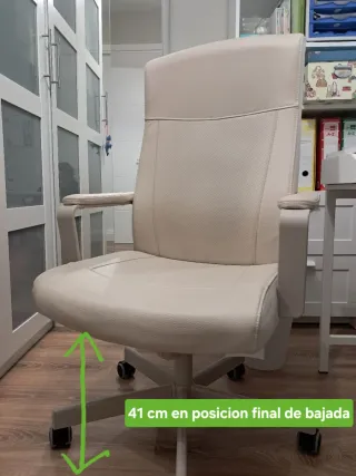 Silla de escritorio beige