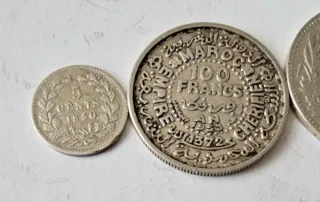 Lote de 4 monedas de plata
