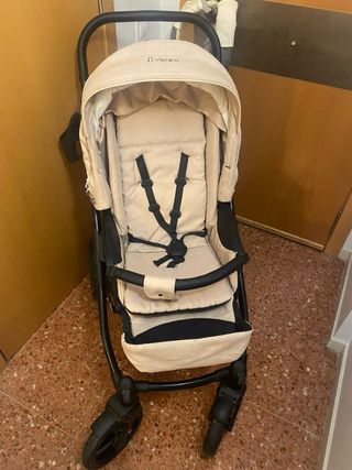 Vizaro Pearl Cochecito Beige Denim y portabebés