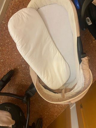 Vizaro Pearl Cochecito Beige Denim y portabebés