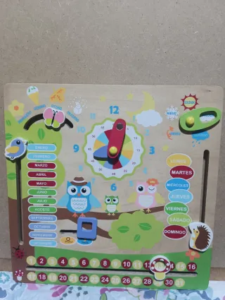 Juego Educativo Madera Meses Días Clima