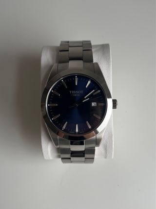 Tissot Gentleman Reloj Azul y Plateado