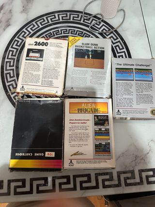 Lote Juegos Atari 7800: Boxing, Mat Mania, Alien