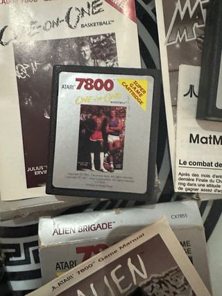 Lote Juegos Atari 7800: Boxing, Mat Mania, Alien