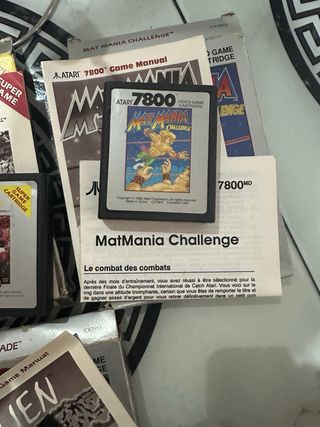 Lote Juegos Atari 7800: Boxing, Mat Mania, Alien