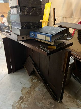 Barra de bar completa madera