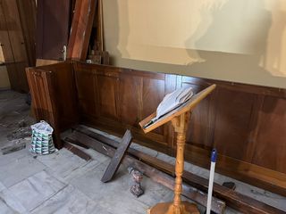 Barra de bar completa madera