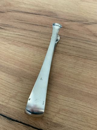 Pinza vintage metallo argentato