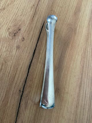 Pinza vintage metallo argentato