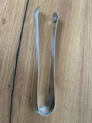 Pinza vintage metallo argentato