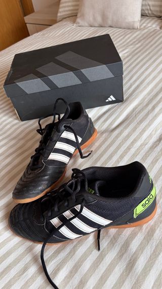 Zapatillas Adidas Fútbol Sala Talla 42 2/3 Negras