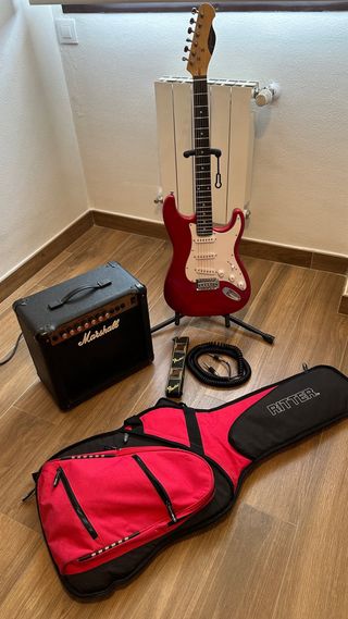 Guitarra,ampli,funda,Cable bandolera