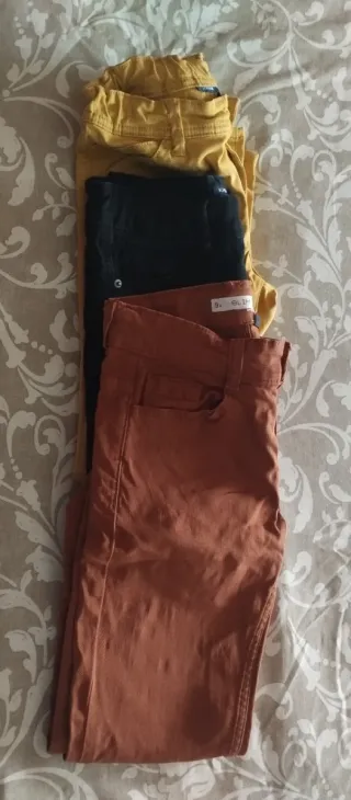 3 Pantalones Niños/Niñas Talla 9 Años