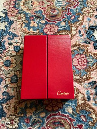 Scatola vuota Cartier rossa