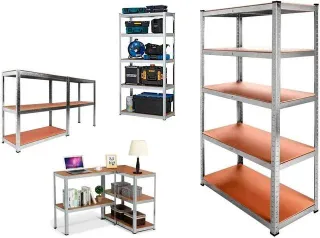 Lote de dos estanterías galvanizadas nuevas