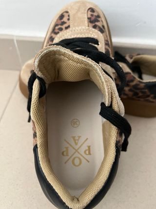 Zapatillas Popa Print Animal Beige
