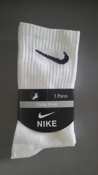 Calcetines Nike Media Caña Talla 35-40 (3 Pares)