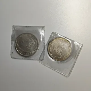 2 Monedas 2000 Pesetas Plata 1994 Juan Carlos I