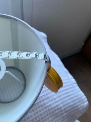 2 Pantallas de Lámpara Cónicas gris perla