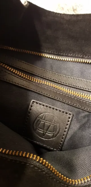 Bolso Massimo Dutti Negro Piel