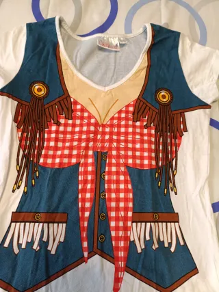 Camiseta Disfraz estilo cowboy talla única