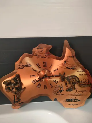 Orologio da parete Australia in rame