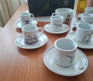 Juego de café porcelana del Real Madrid