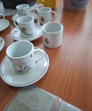 Juego de café porcelana del Real Madrid