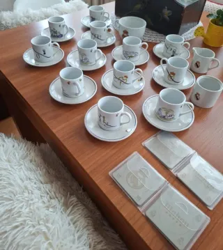 Juego de café porcelana del Real Madrid