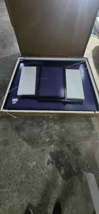 Mesa de ping pong azul