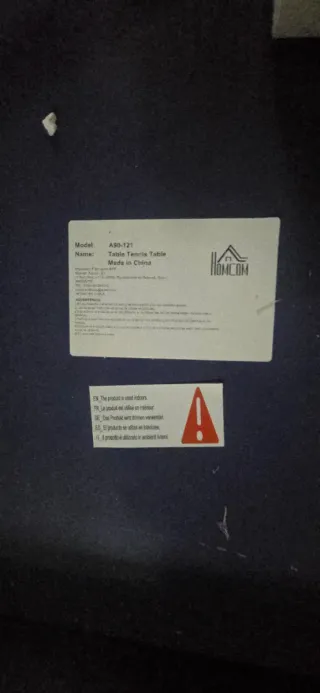 Mesa de ping pong azul