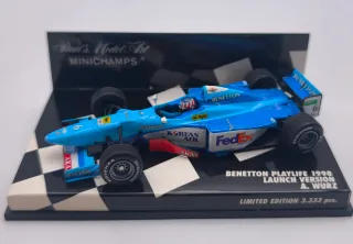 BENETTON PLAYLIFE 1998 A. WURZ 1:43 MINICHAMPS