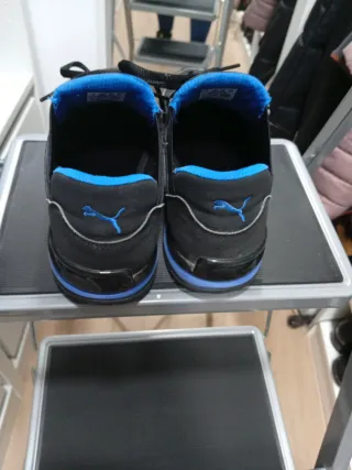 Tenis Puma niño negros y azules ,no por walapop,