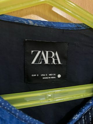 Chaqueta Zara Patchwork Azul