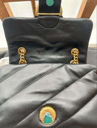 Borsetta Pinko Nera con Dettagli Oro