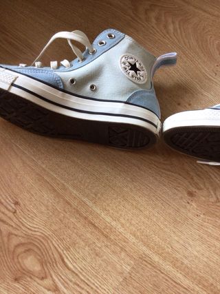 Zapatillas Converse Bota Azul y Azul Cielo