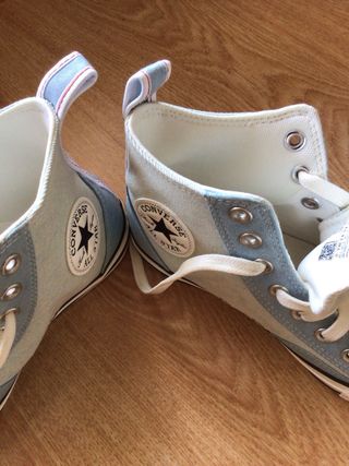 Zapatillas Converse Bota Azul y Azul Cielo