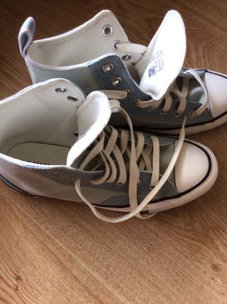 Zapatillas Converse Bota Azul y Azul Cielo