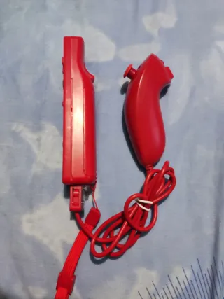 Mando Wii Rojo + Nunchuk Rojo