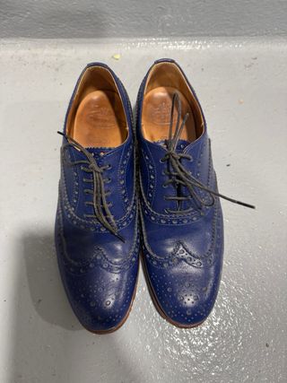 Church's Talla 37 Zapatos Brogue Azul