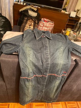 Vestido vaquero manga larga