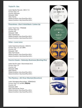 #7 Lote 10 discos de vinilo 12" ELECTRO/HARD HOUSE