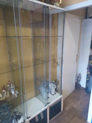 Vitrina Expositora Cristal y Madera