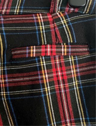 Pantalones leggings cuadros escoceses mujer